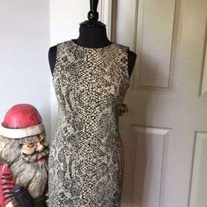 St. John Animal Print sheath dress. Vavoom!